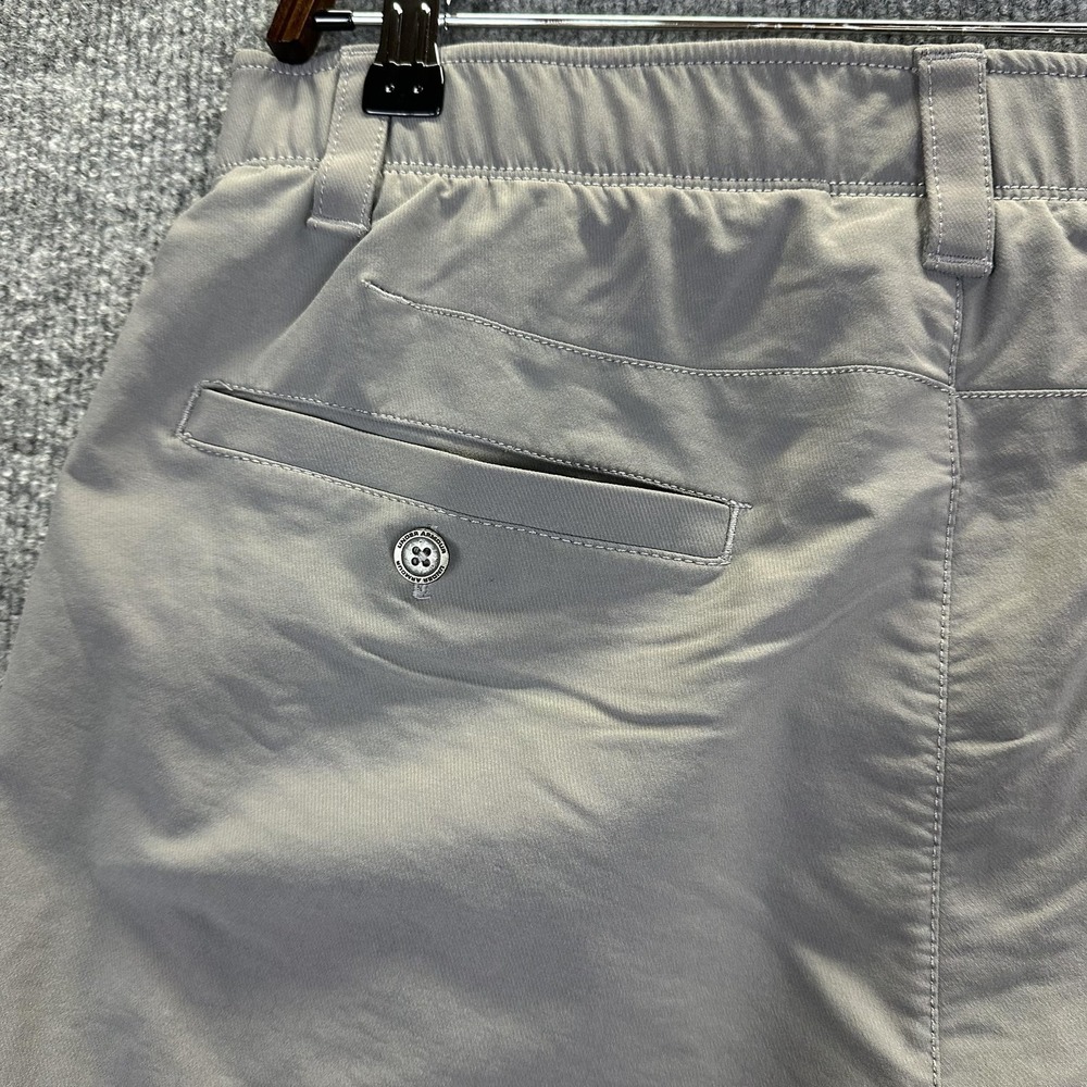 Under Armour Pants Mens 34x32 Gray Chino Elastic Waist Golf Casual Stretch - Picture 11 of 14